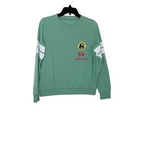 ZION-TEAL colored Bob Marley sweatshirt. Long sleeves. NWT. Size S